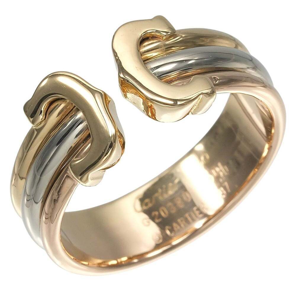 CARTIER 18k Gold 2C Ring